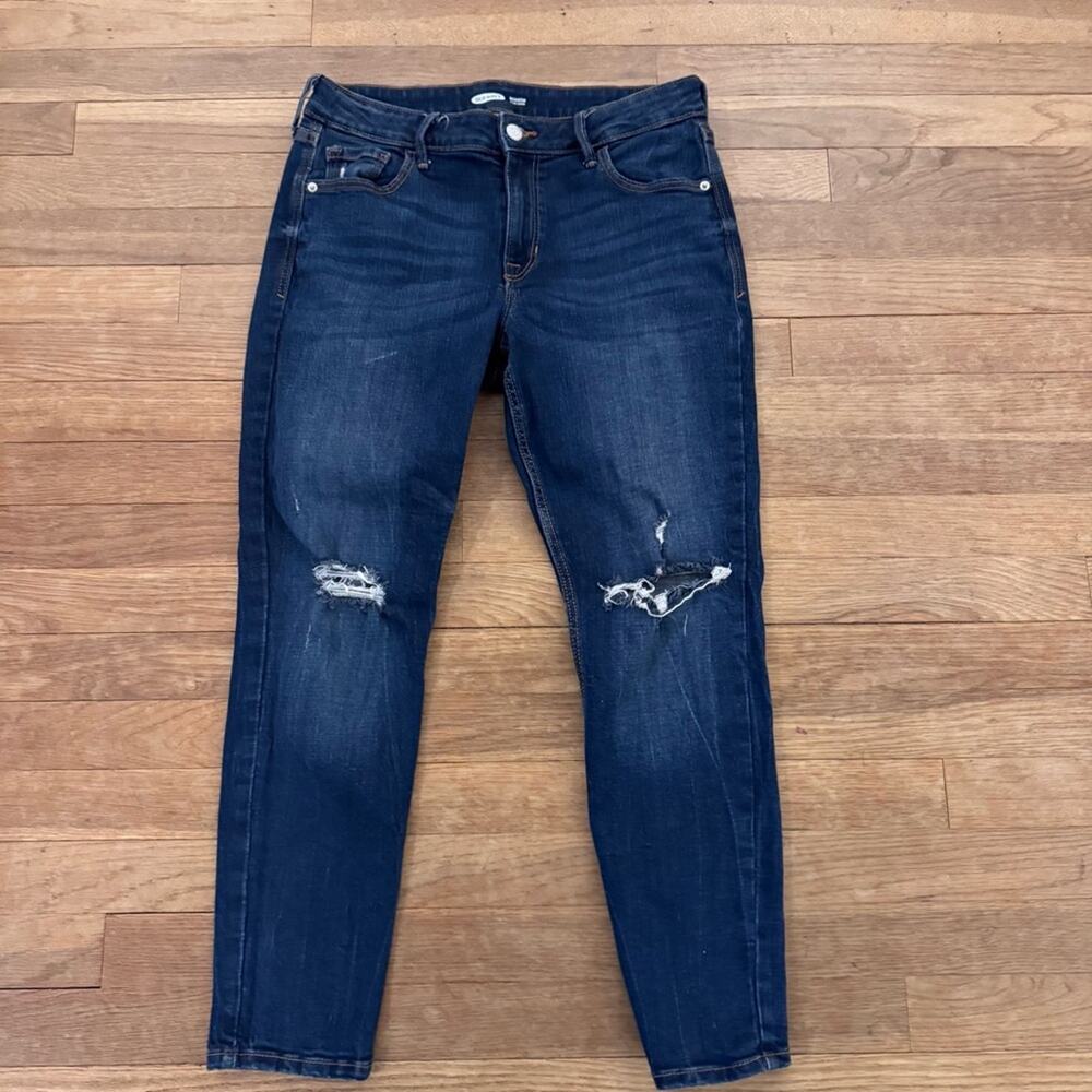 Old Navy Women's Rockstar Super Skinny Distressed Jeans - Size 10